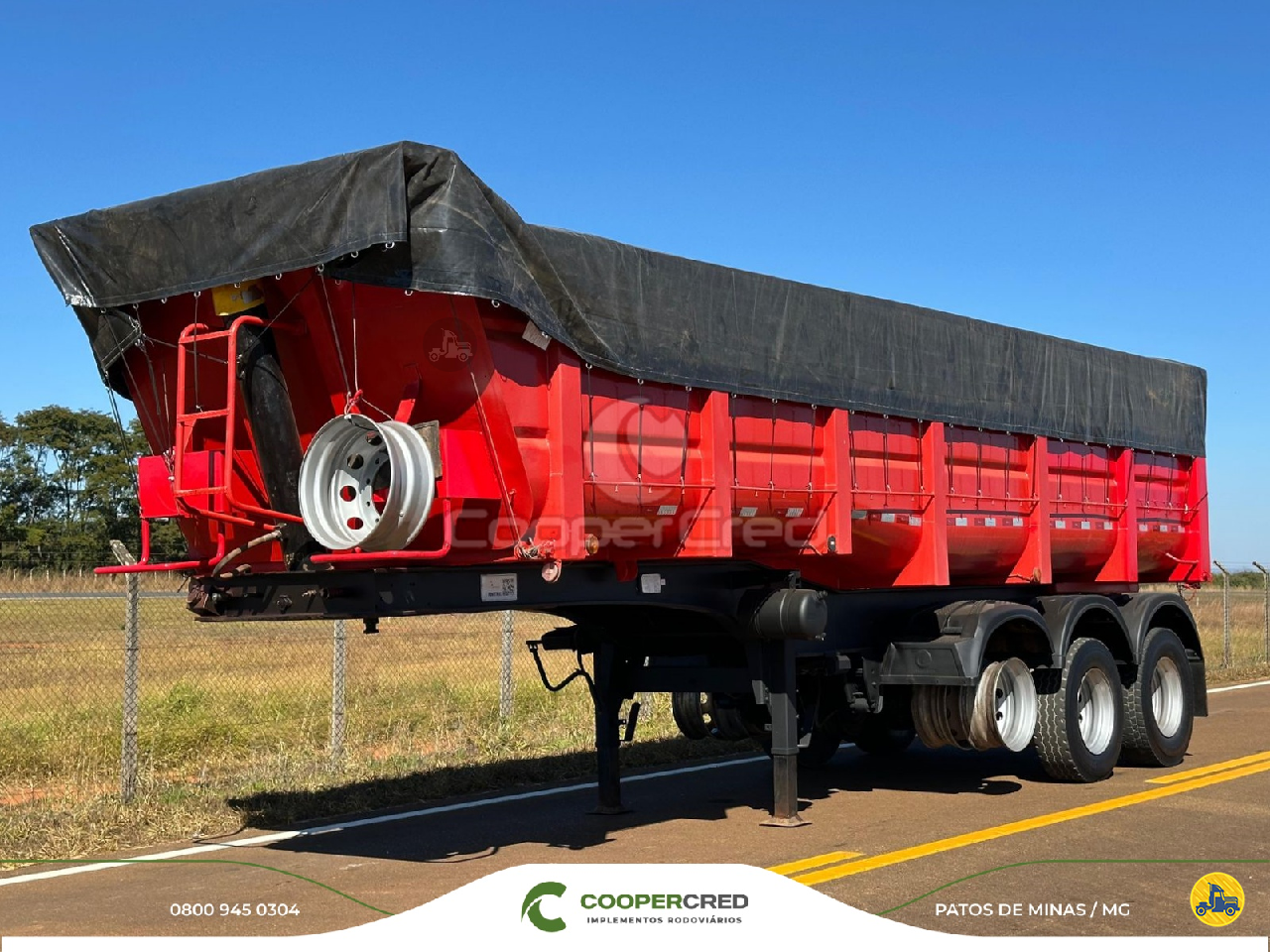 CARRETA SEMI-REBOQUE BASCULANTE Cooper Cred Implementos Rodoviários MG PATOS DE MINAS MINAS GERAIS MG